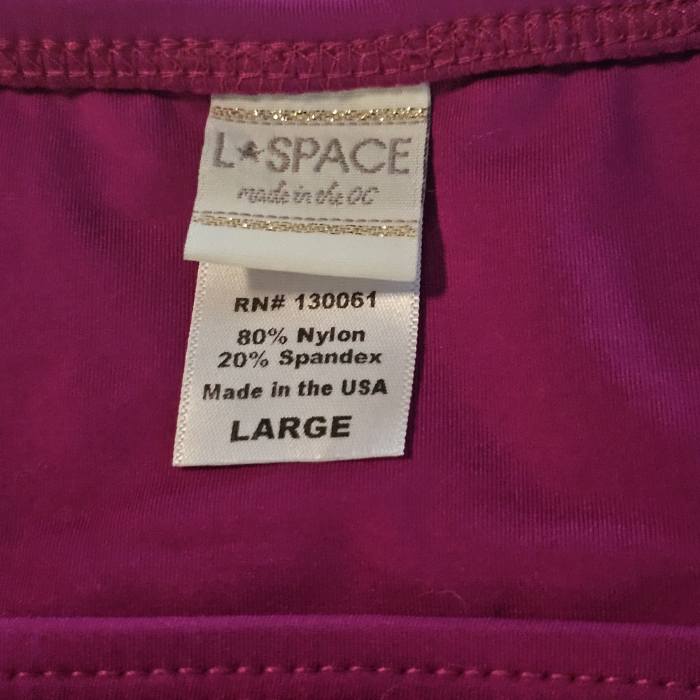 NEW L*SPACE Magenta Bikini Bottom L - Picture 2 of 4